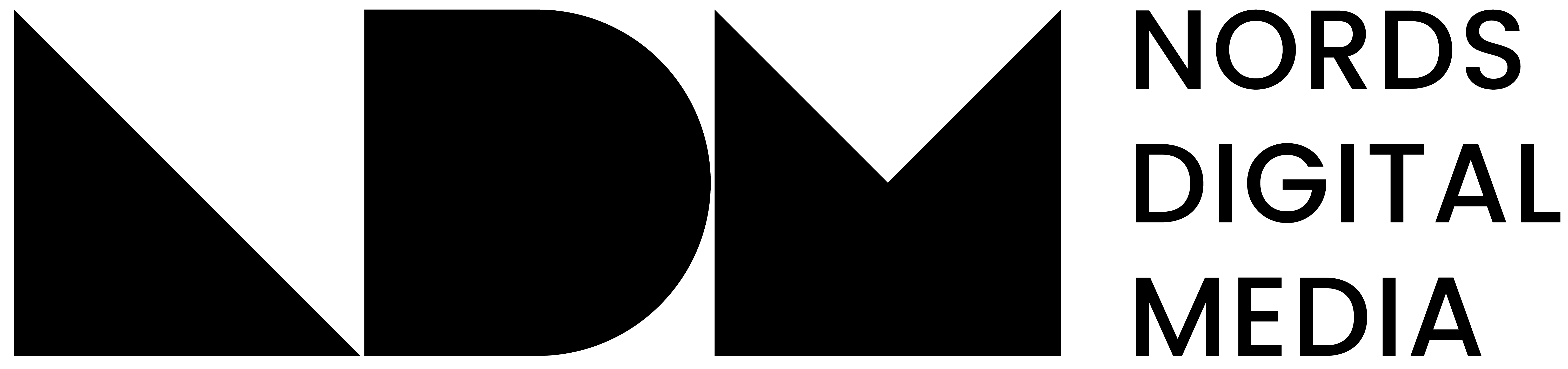 The logo of Nords Oy with the letters "NDM" and words "Nords digital media"